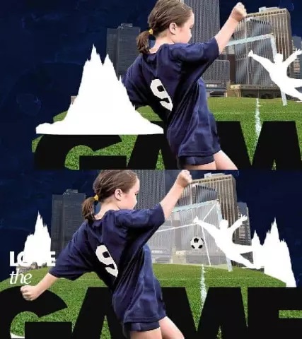 آمورش طراحی پس زمینه ورزشی در فتوشاپ